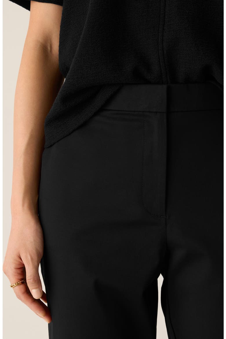 High Waist Slim Fit Ankle Pants, Alternate, color, BLACK