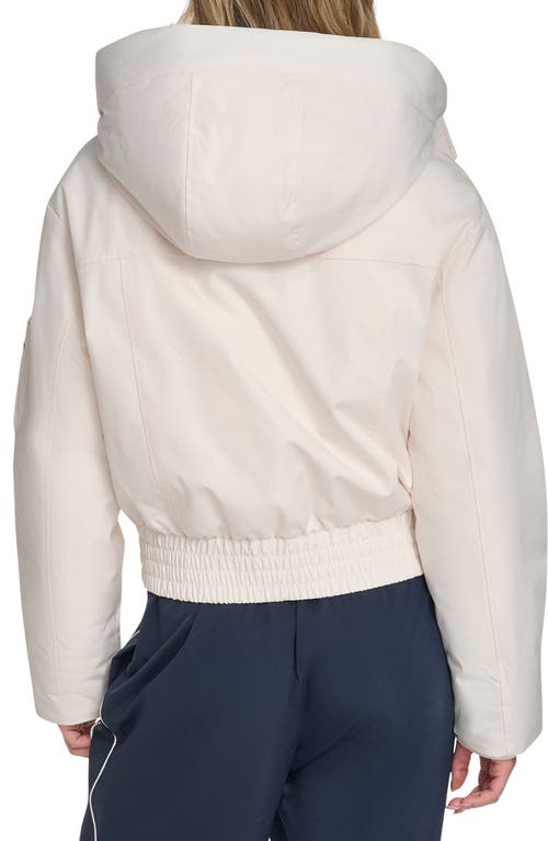 Champion Crop Ski Bomber Jacket In White