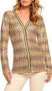 Ramy Brook Kiki Sequin Ikat Sweater