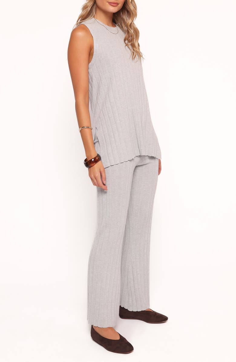 Petal & Pup Silvie Wide Rib Sweater Tank & Straight Leg Pants Set, Alternate, color, Grey