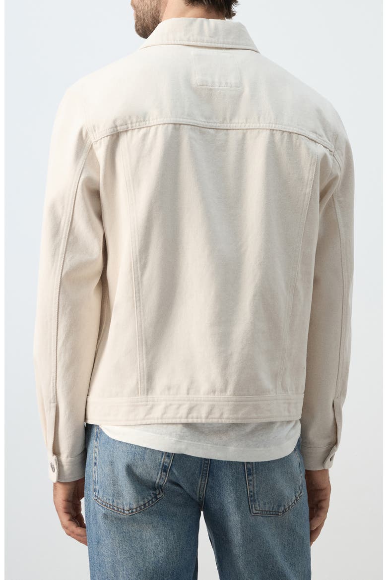 Cotton Denim Jacket, Alternate, color, ECRU