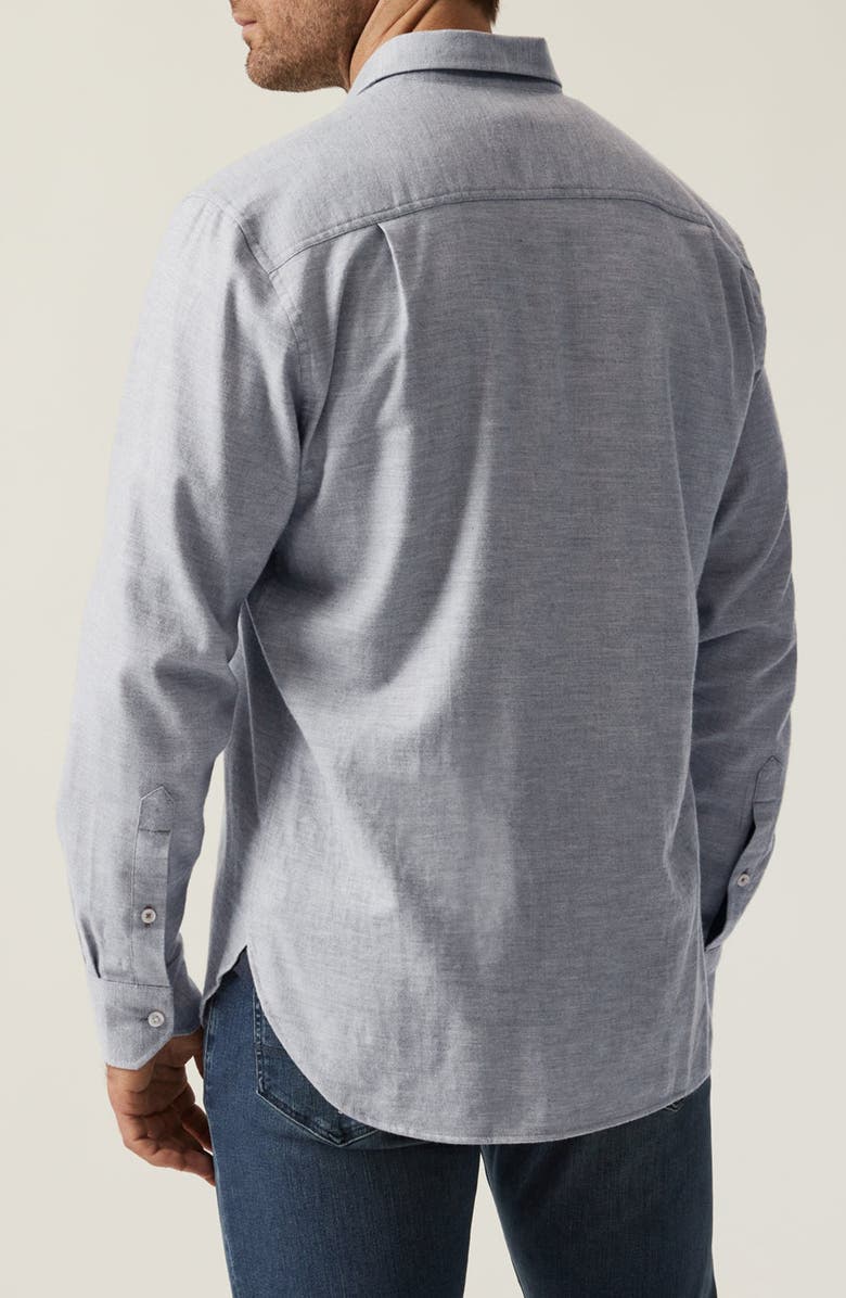 34 Heritage Feather Twill Button-Up Shirt, Alternate, color, Grey Melange