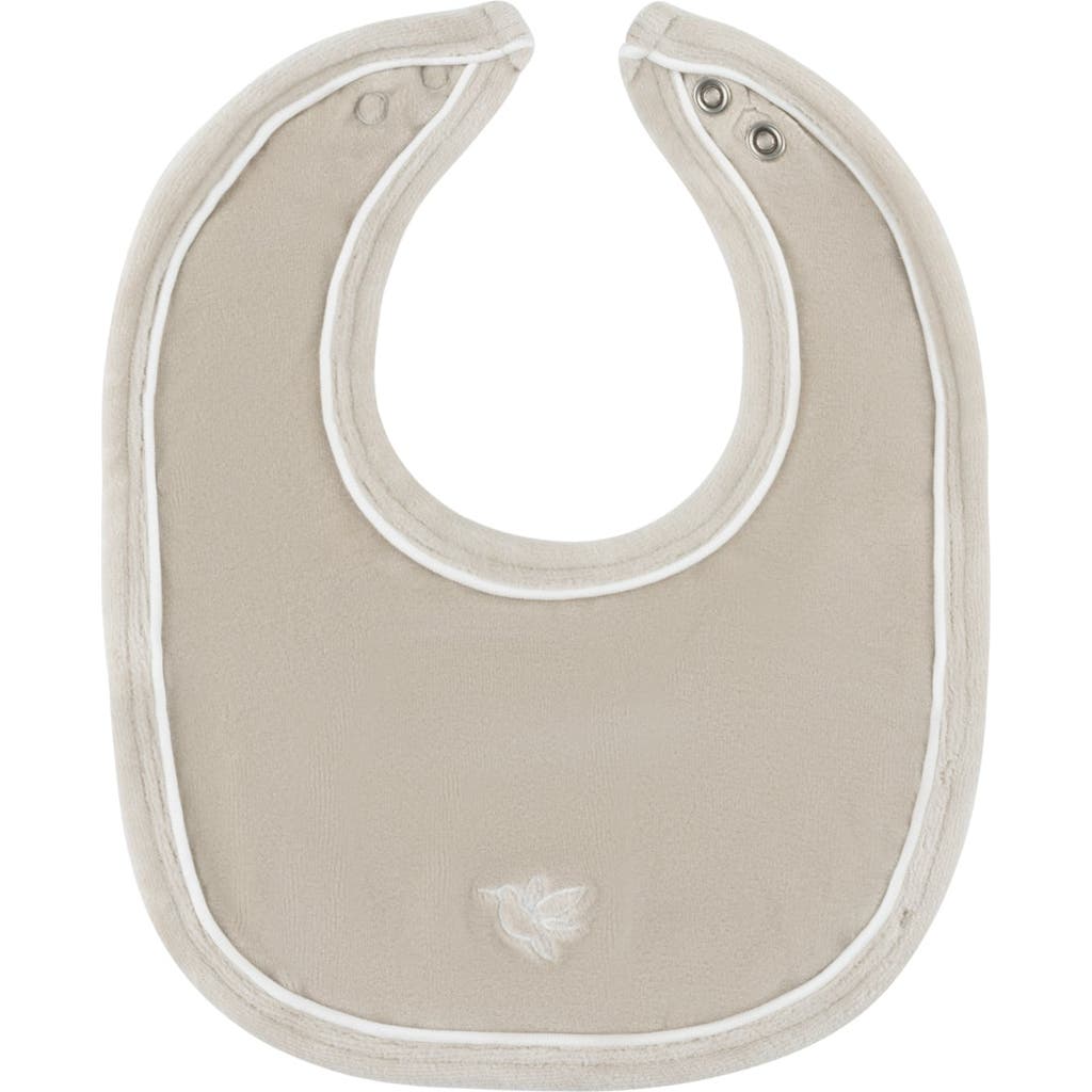 Ely's & Co. Velour Embroidered Bird & Butterfly Collection In Taupe