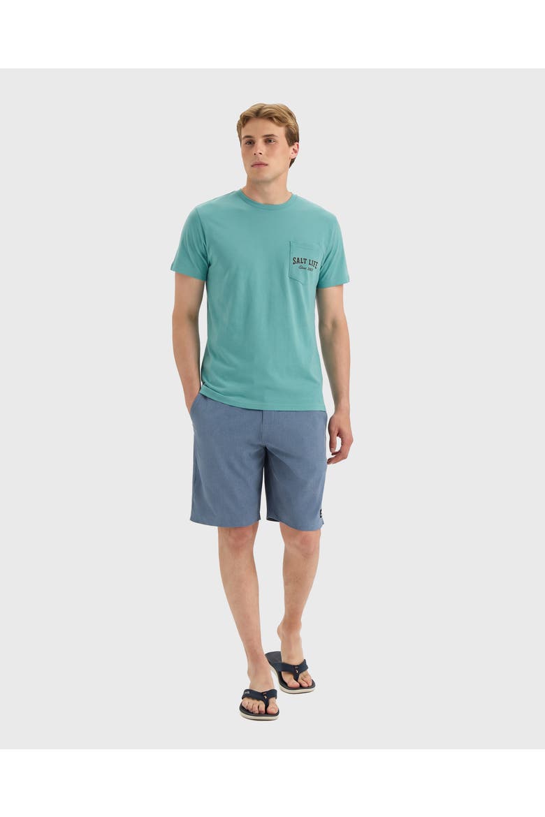 Tipsy Crab Short Sleeve Tee, Alternate, color, OCEAN SPRAY
