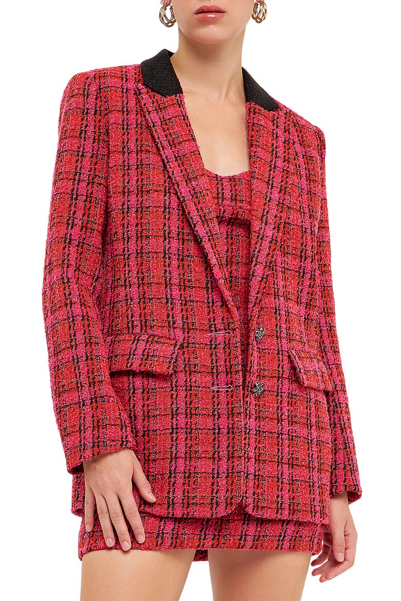 Accent Bouclé Blazer, Main, color, MULTI
