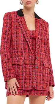 Endless Rose Accent Bouclé Blazer