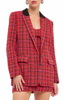 Endless Rose Accent Bouclé Blazer