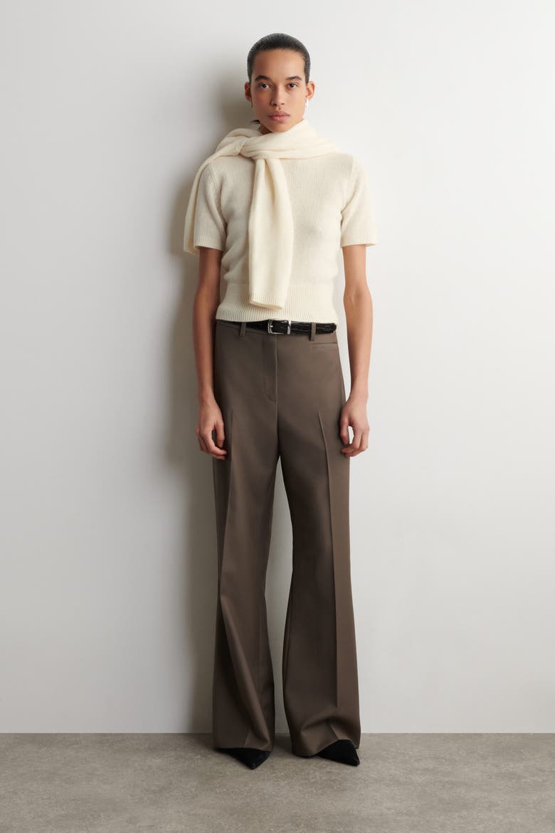 Cashmere T-shirt, Alternate, color, CREAM