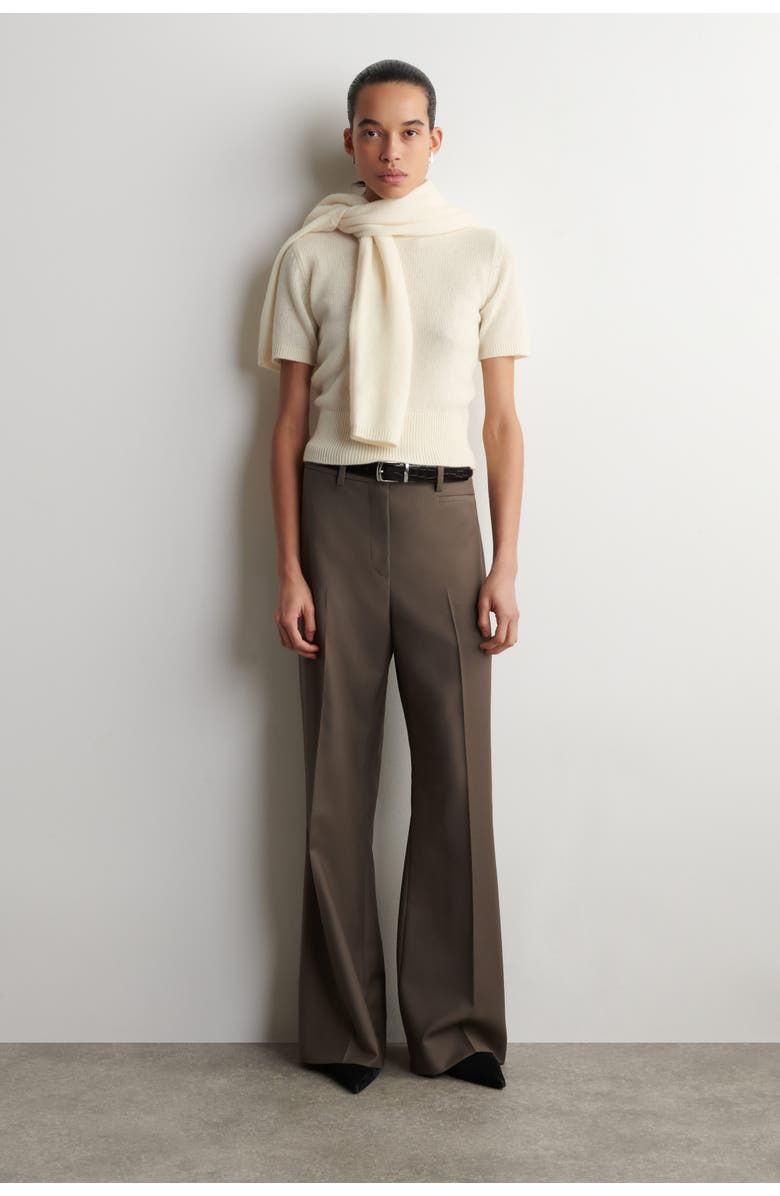 COS Cashmere T-shirt, Alternate, color, Cream