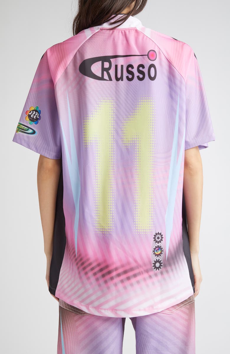 Paolina Russo Oversize Short Sleeve Stretch Jersey Top, Alternate, color, 