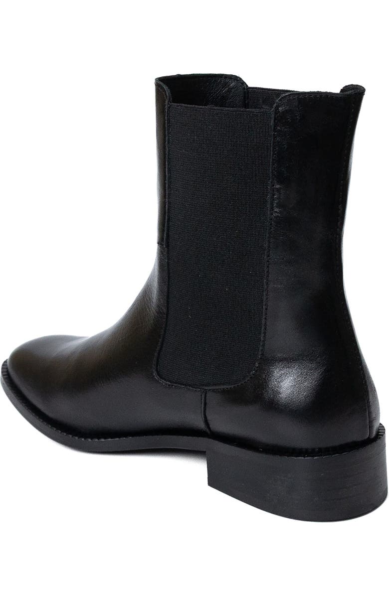 Menina Step Balmoral Leather Chelsea Boot, Alternate, color, Black