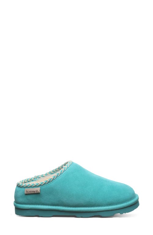 Bearpaw Tabitha Genuine Shearling Lined Slipper In Green