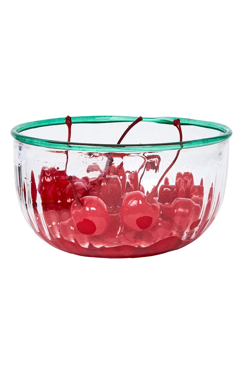Juliska Nell Glass Bowl, Alternate, color, Watercress
