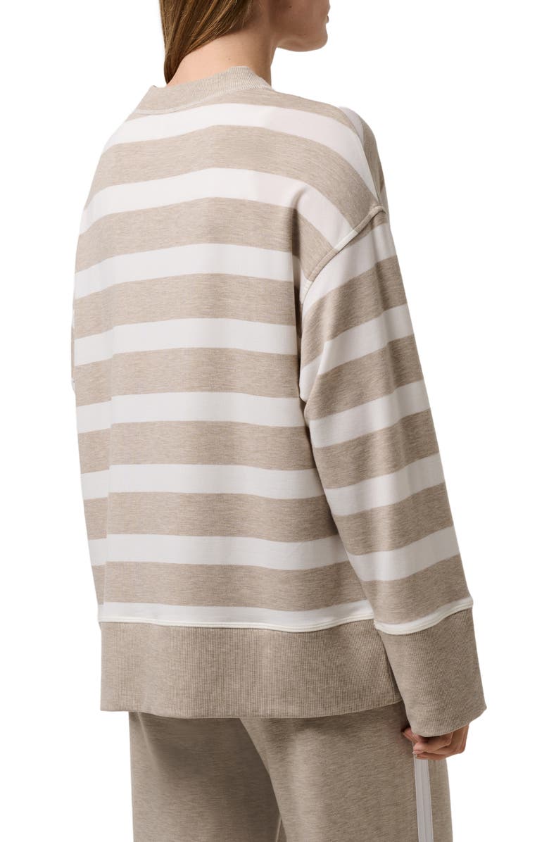 TravisMathew Cloud Oversize Terry Sweatshirt, Alternate, color, Heather Soft Taupe Multi