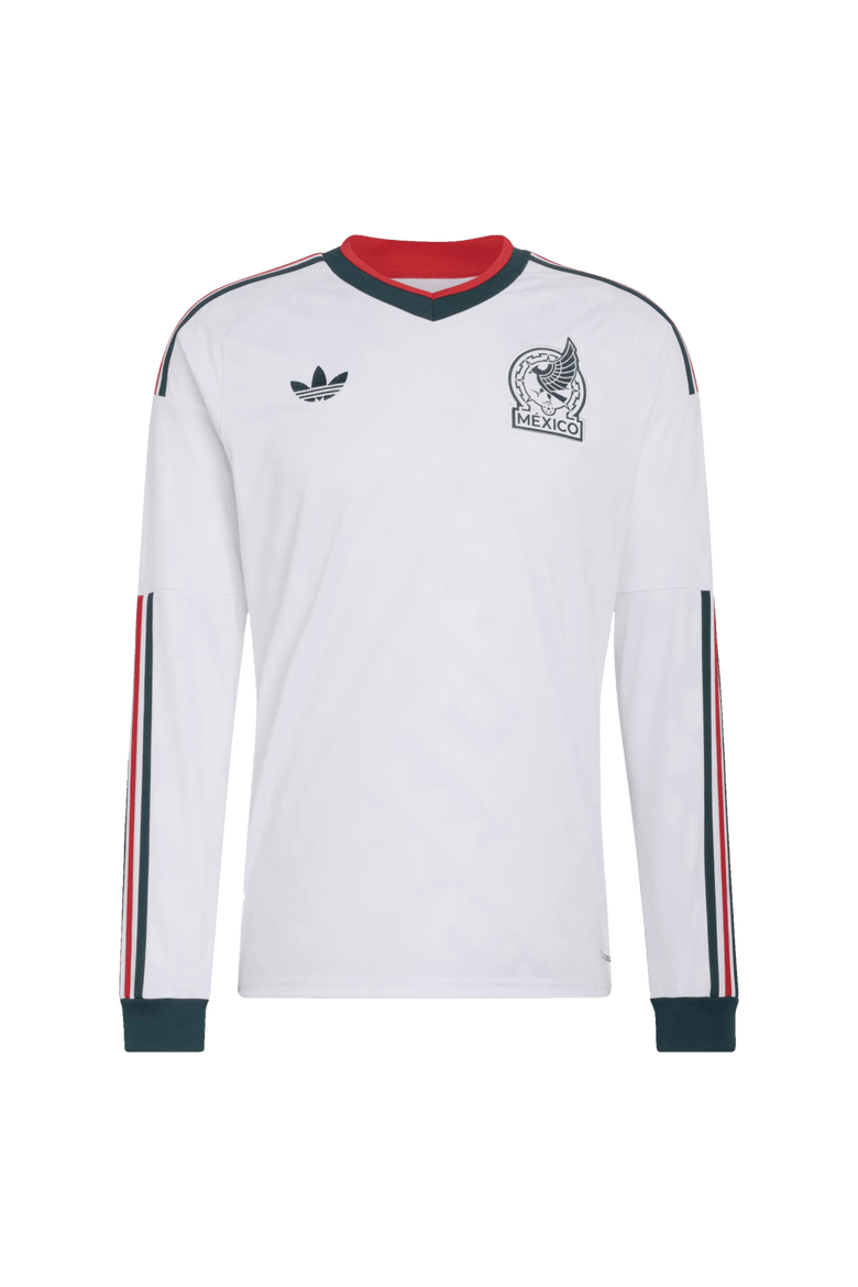 Men's adidas  White Mexico National Team 2026 Away Replica Long Sleeve Jersey, Alternate, color, White