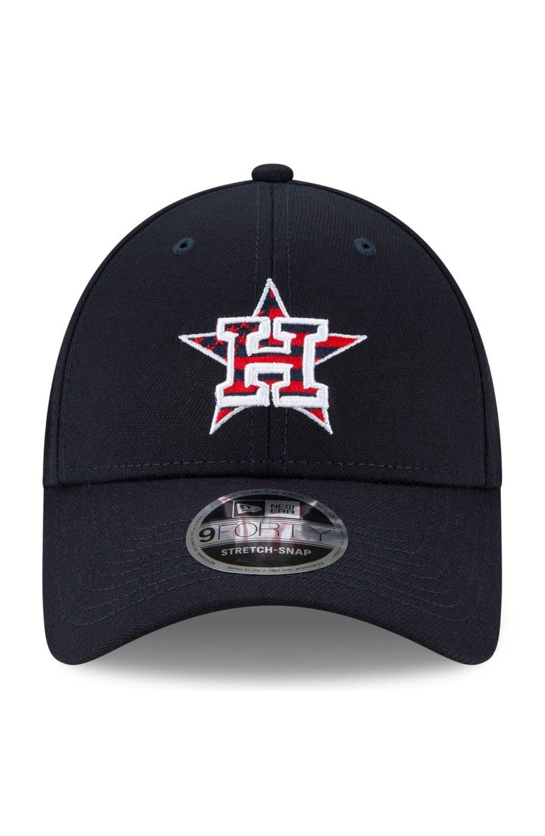 New Era Men's New Era Navy Houston Astros 4th of July 9FORTY Snapback Adjustable Hat, Alternate, color, Navy
