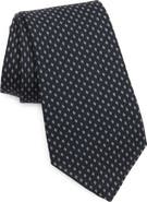 Ralph Lauren Purple Label Bond St. Geo Jacquard Cashmere & Mulberry Silk Tie