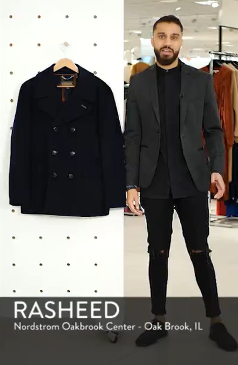 Maritime Wool Blend Peacoat, sales video thumbnail