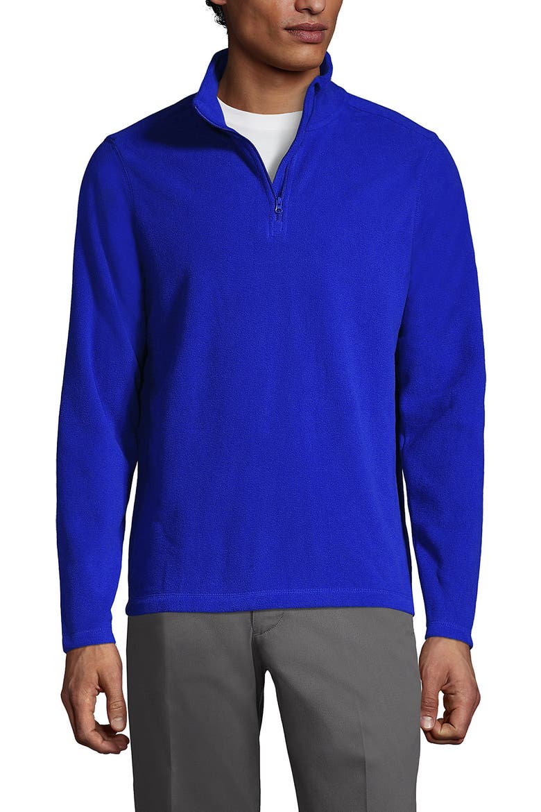 School Uniform Young  Lightweight Fleece Quarter Zip Pullover, Main, color, Cobalt