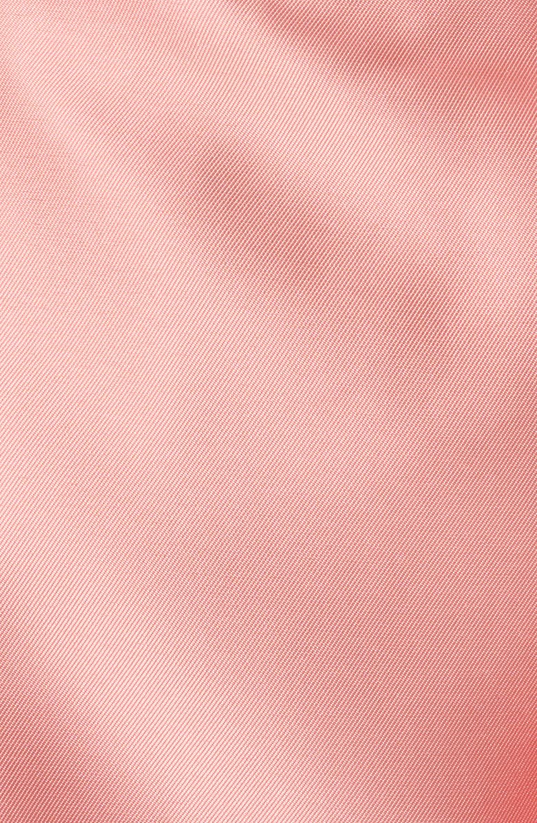 Adrianna Papell Lapel Mikado Midi Dress, Alternate, color, Apricot Ice