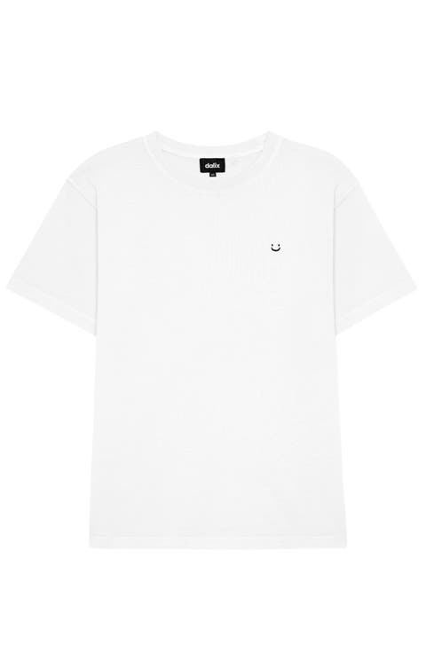 Mens Lil Smile Midweight Garment Dye Tee