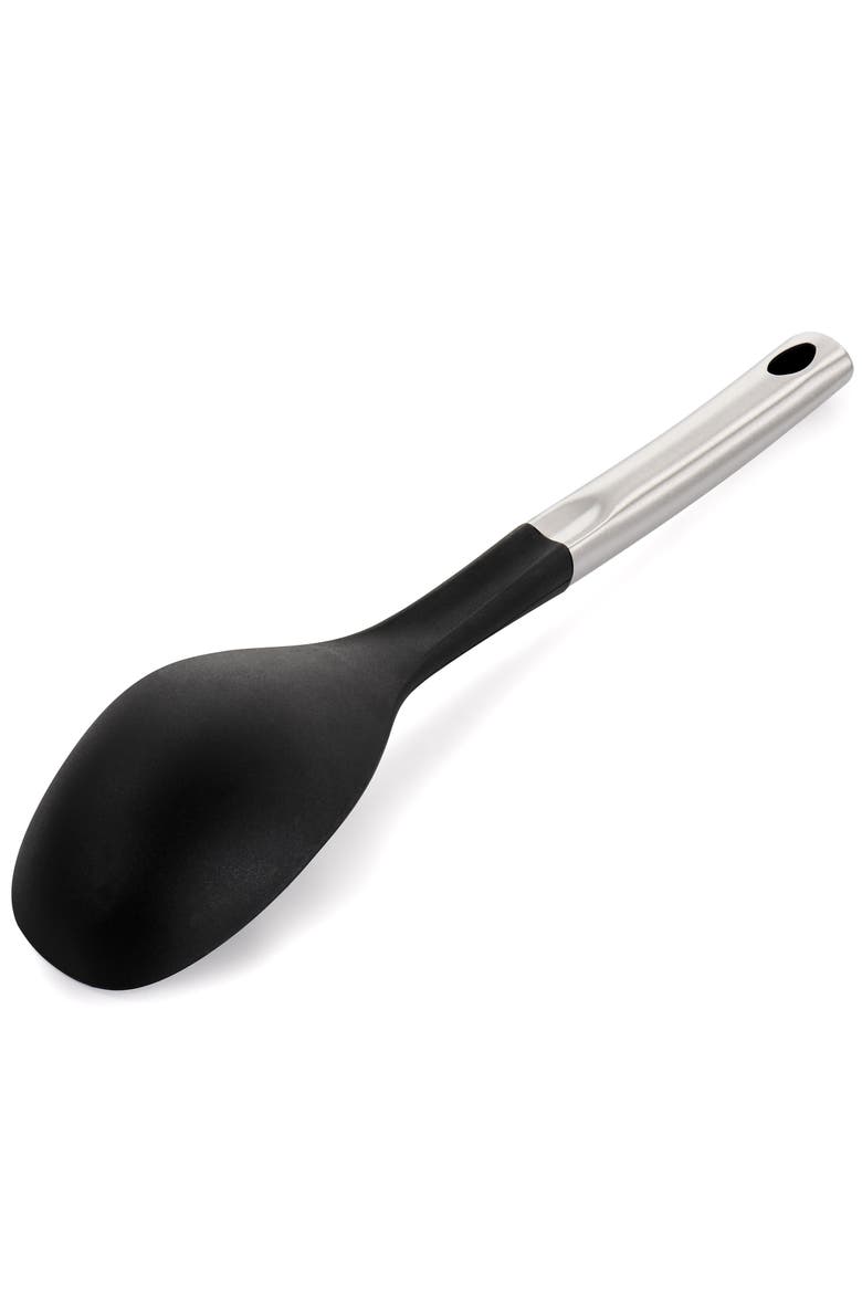Baldwyn Stainless Steel and Nylon Solid Spoon, Alternate, color, Black