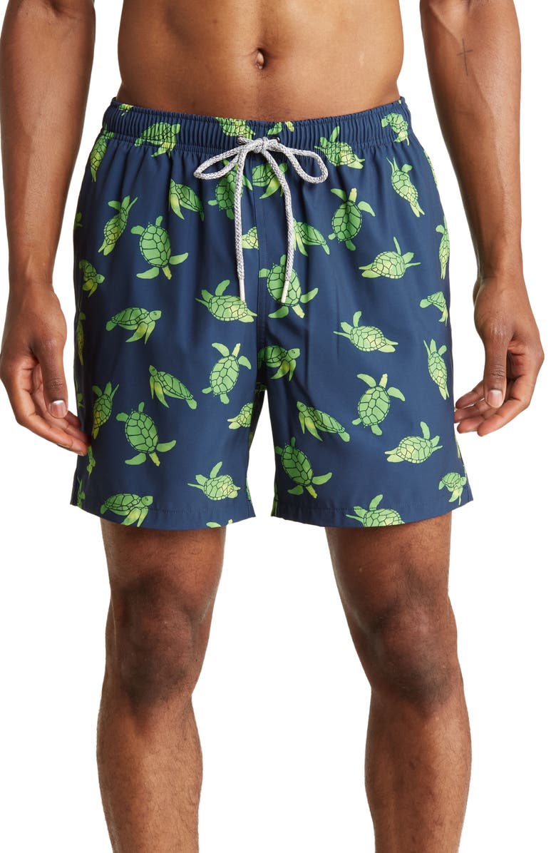 Rainforest Turtles of the Sea Swim Trunks, Main, color, 