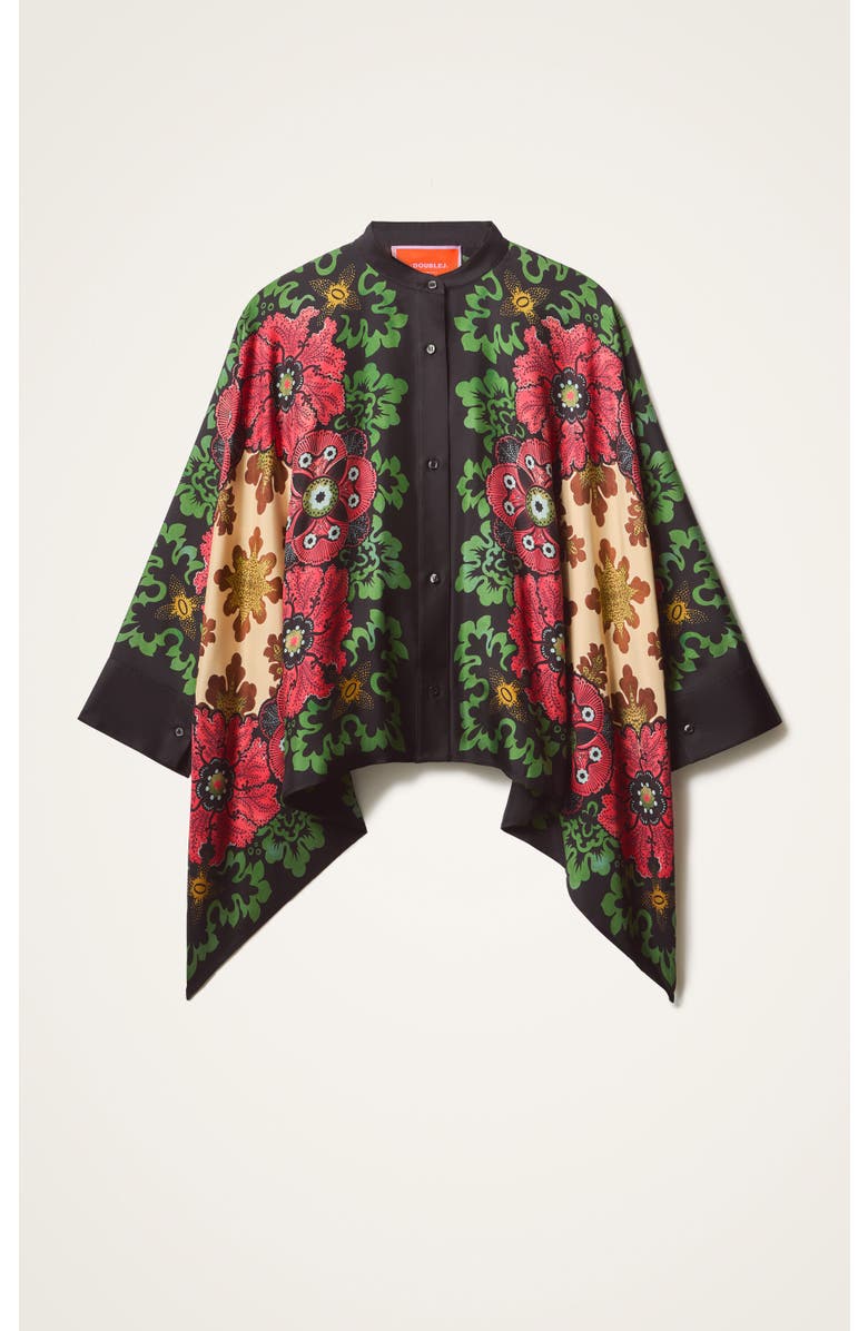 La DubleJ Foulard Shirt Placée, Alternate, color, Bounty Placée Red