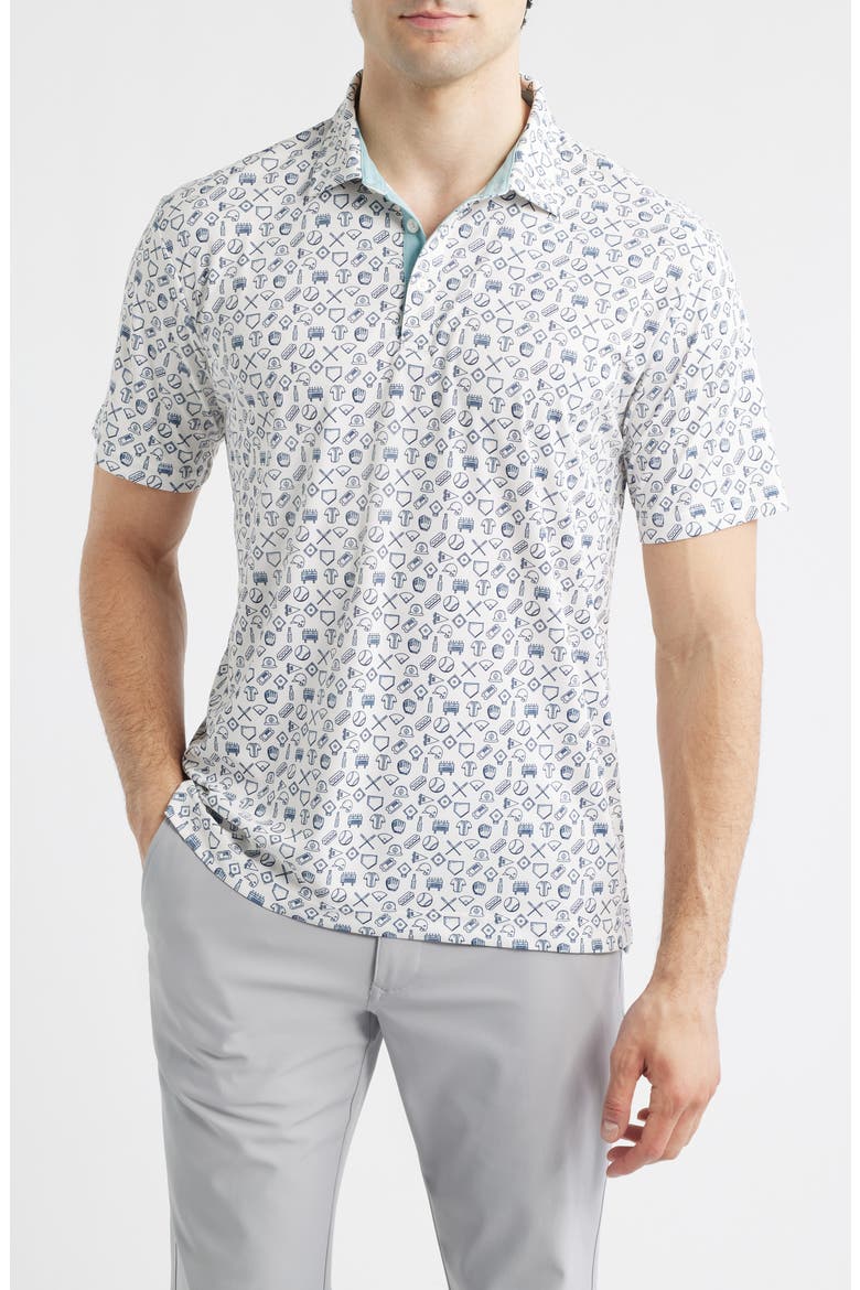 Maverick Performance Golf Polo, Main, color, VINTAGE WHITE
