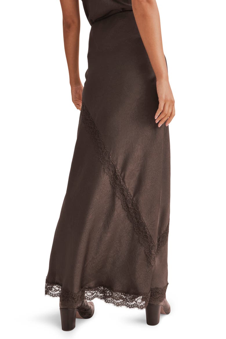Penelope Lace Maxi Skirt, Alternate, color, JAVA BROWN