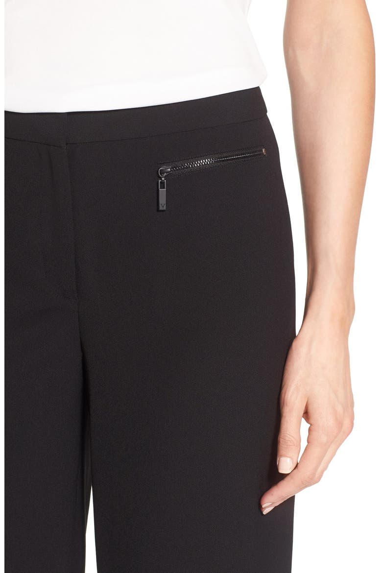 Zip Pocket Culottes (Nordstrom Exclusive), Alternate, color, RICH BLACK