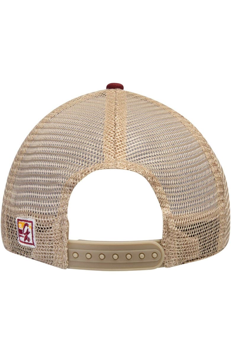 THE GAME Men's The Game Maroon Arizona State Sun Devils Split Bar Trucker Adjustable Hat, Alternate, color, 