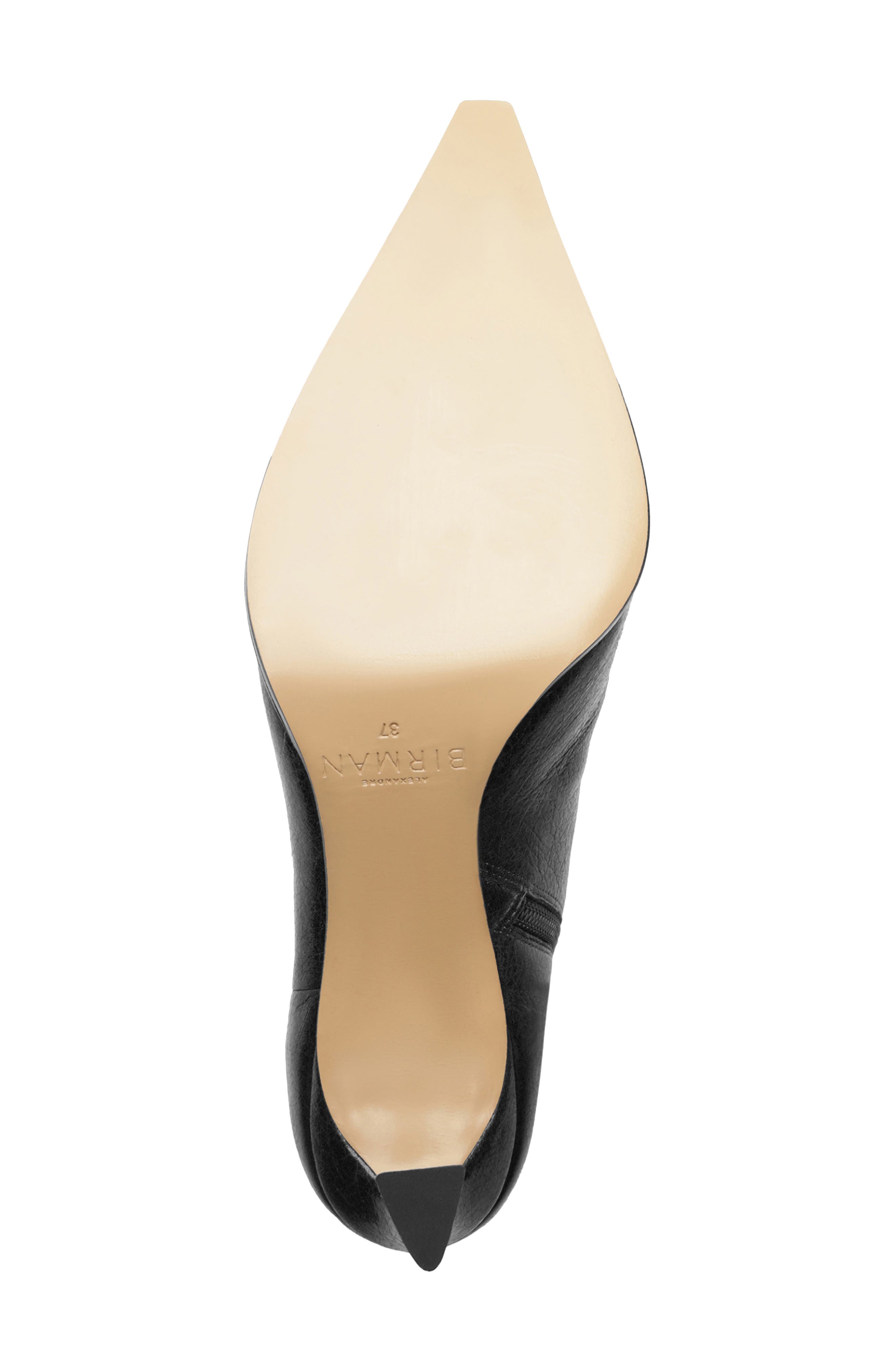 Alexandre Birman Myra Pointed Toe Kitten Heel Bootie, Alternate, color, Black