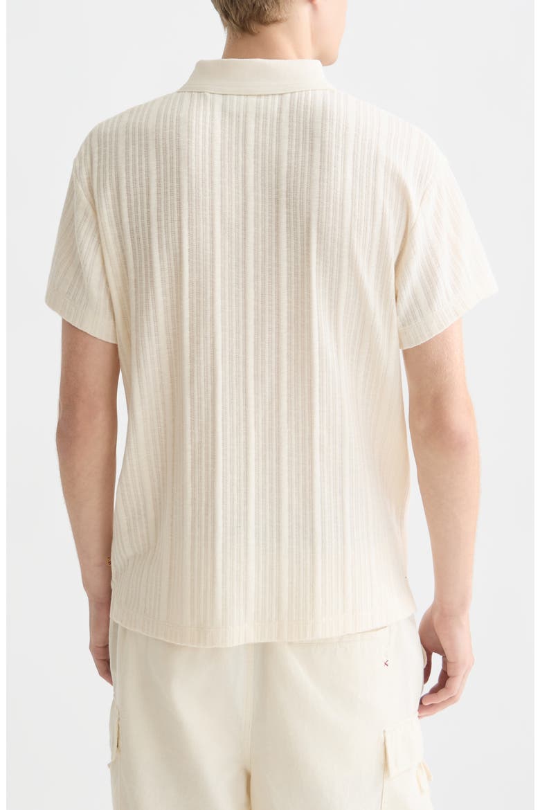 Relaxed Fit Rib Polo, Alternate, color, EGGNOG