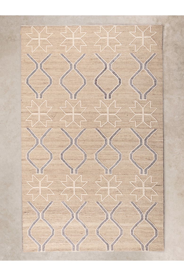 Isaa Wool Rug, Main, color, Brown