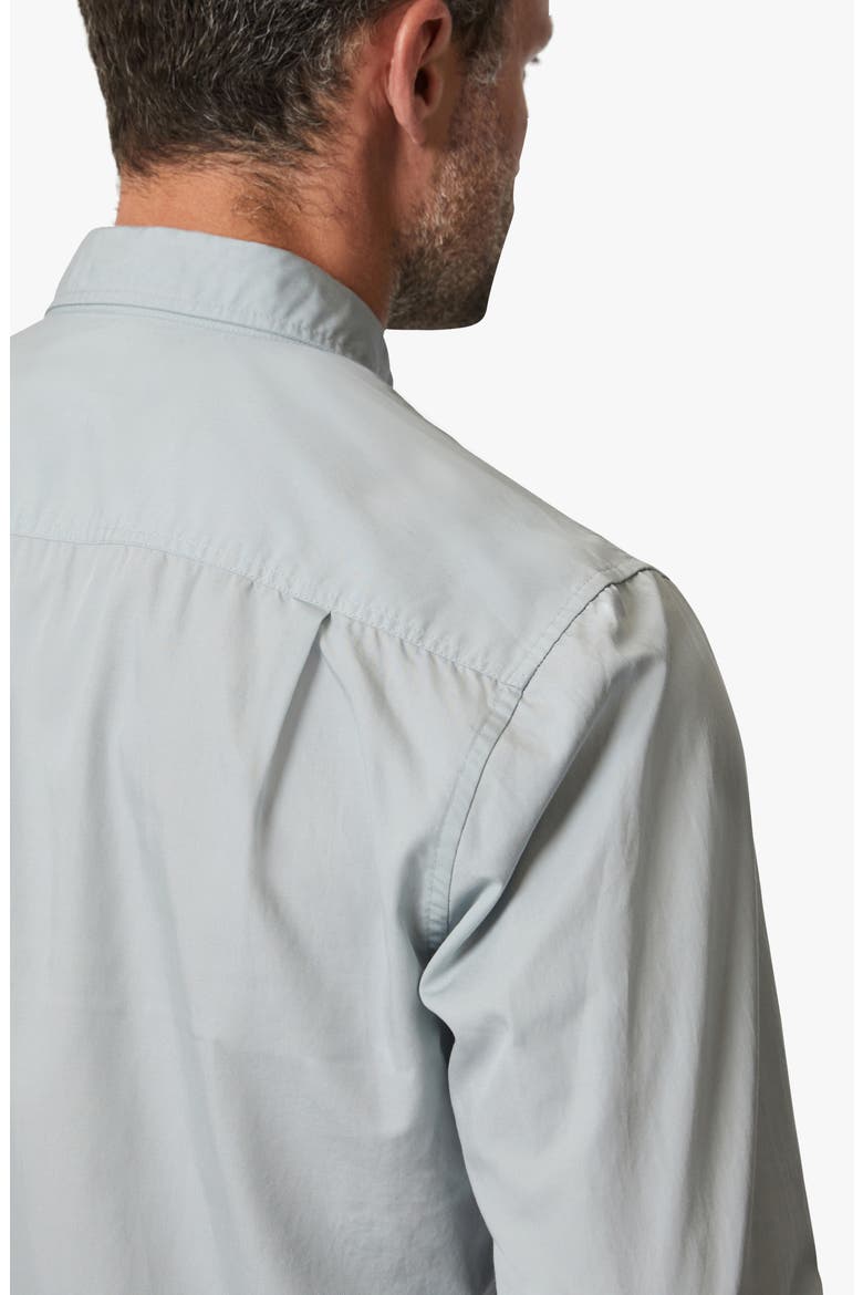 Luxe Twill Button-Up Shirt, Alternate, color, PEARL BLUE