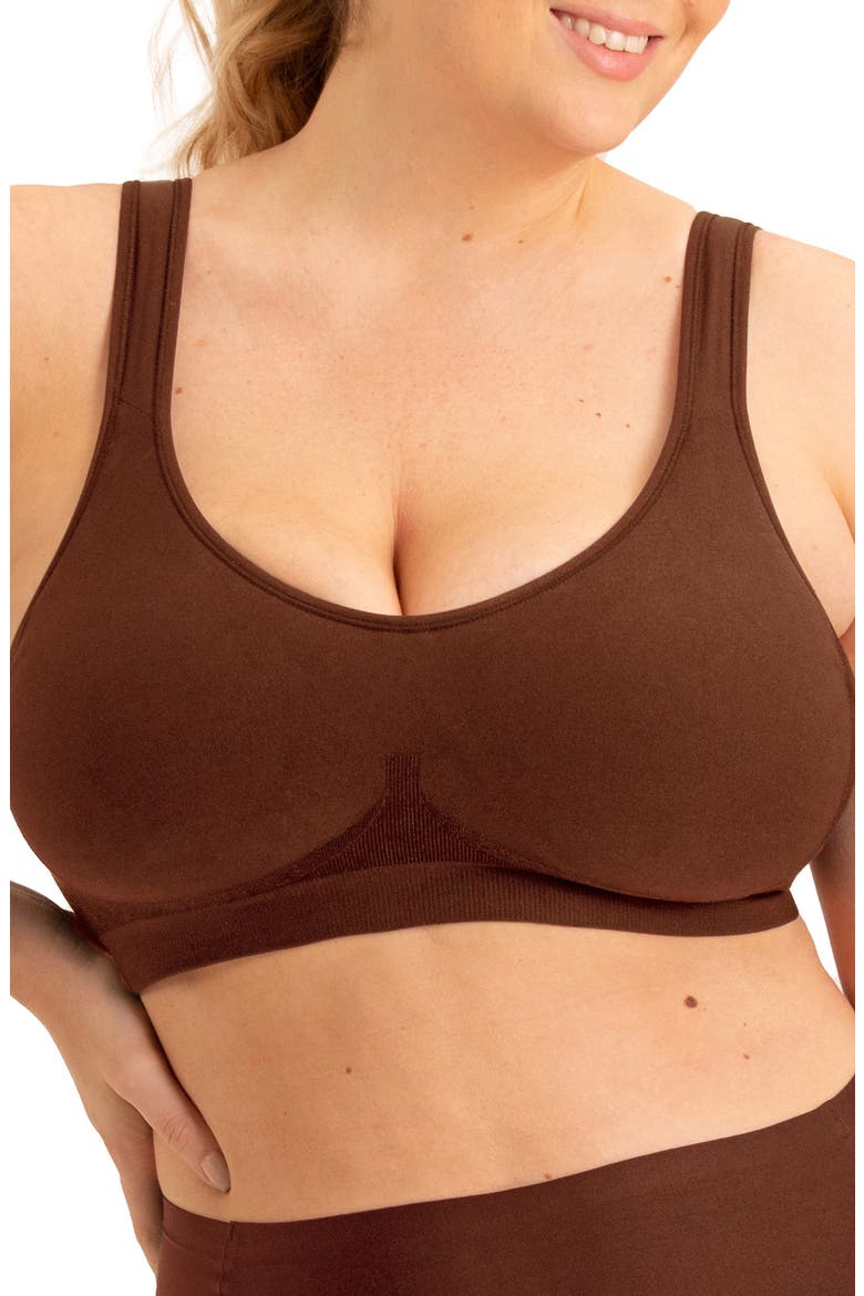 Daily Comfort Wireless Contour Bra, Main, color, CHOCOLATE