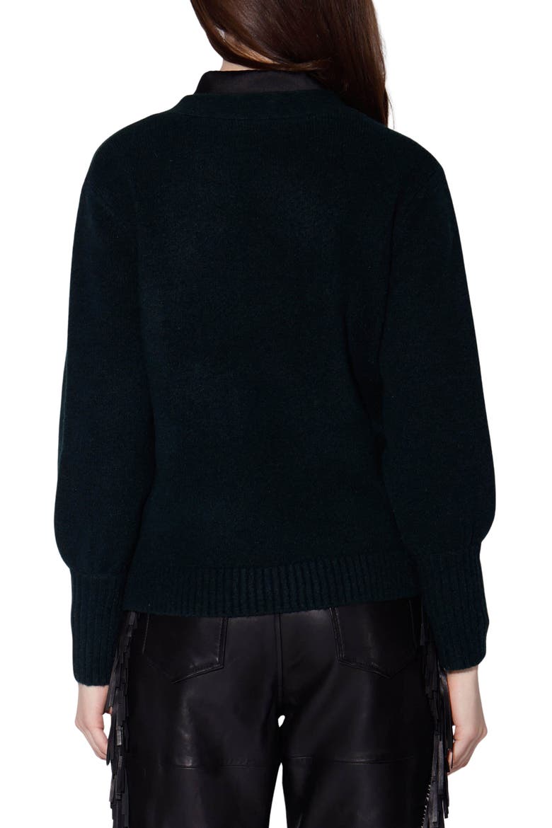 Aretha V-Neck Cardigan, Alternate, color, TEAL