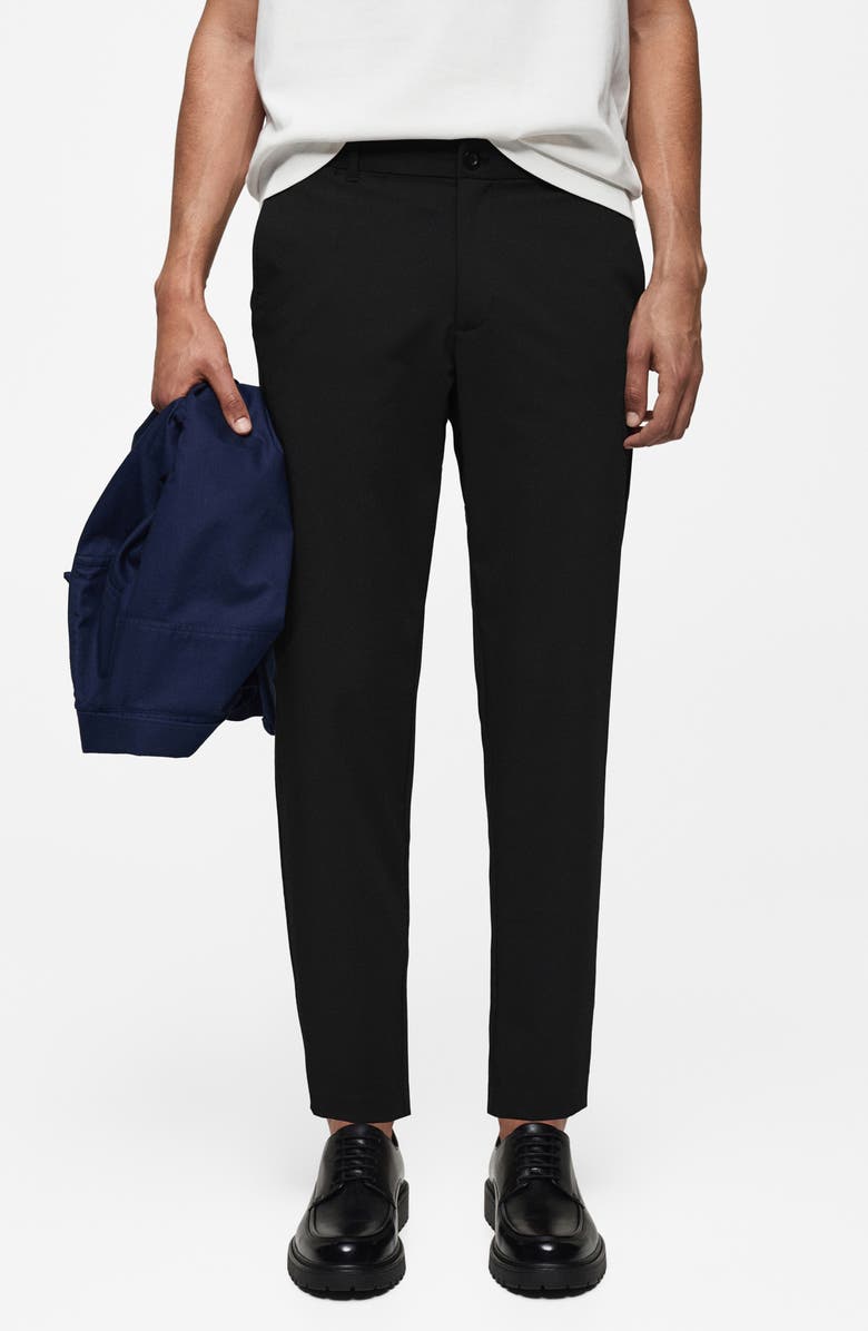 MANGO Slim Fit Stretch Pants, Main, color, 