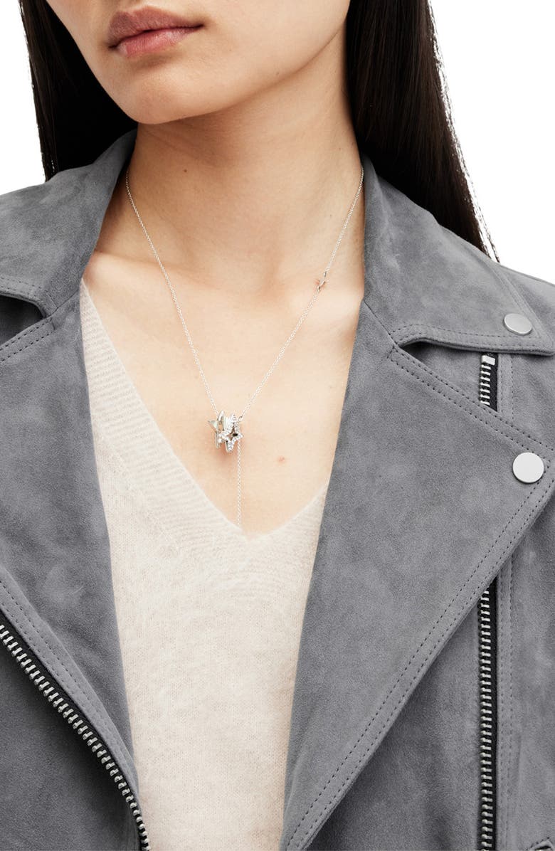 AllSaints Dalby Suede Moto Jacket, Alternate, color,