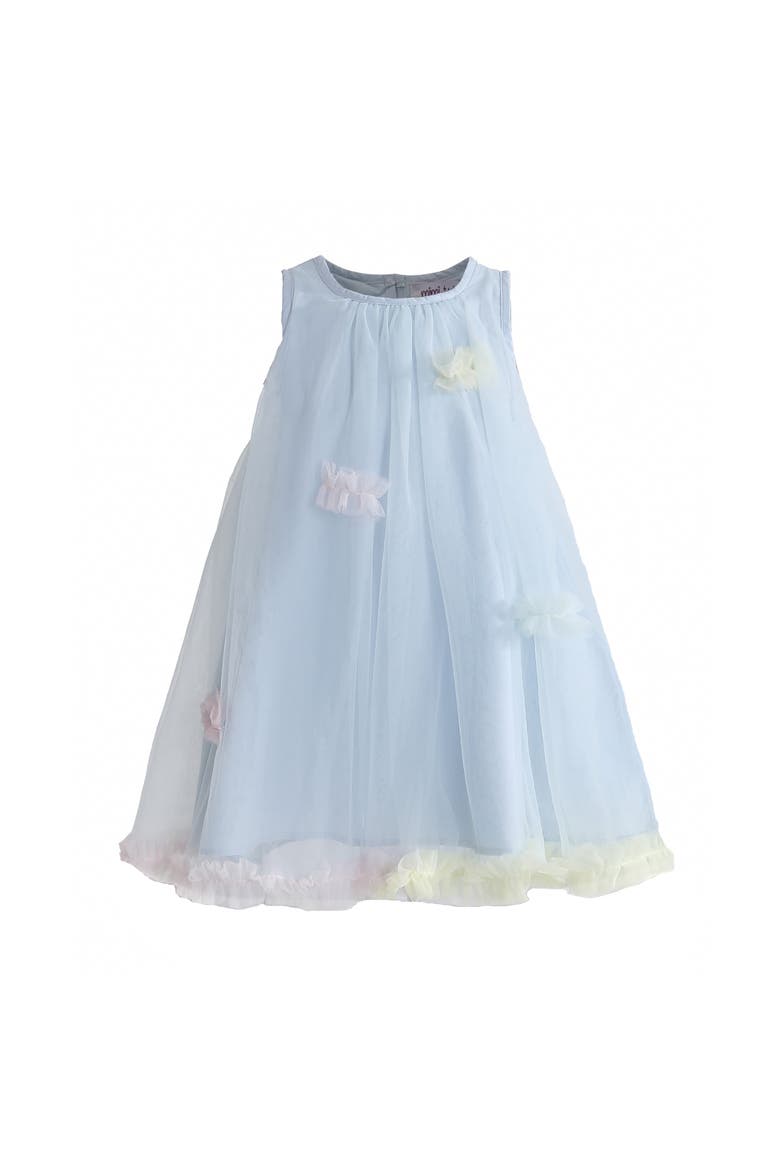 Serenelle Floral Embellished Tulle Dress, Main, color, Blue