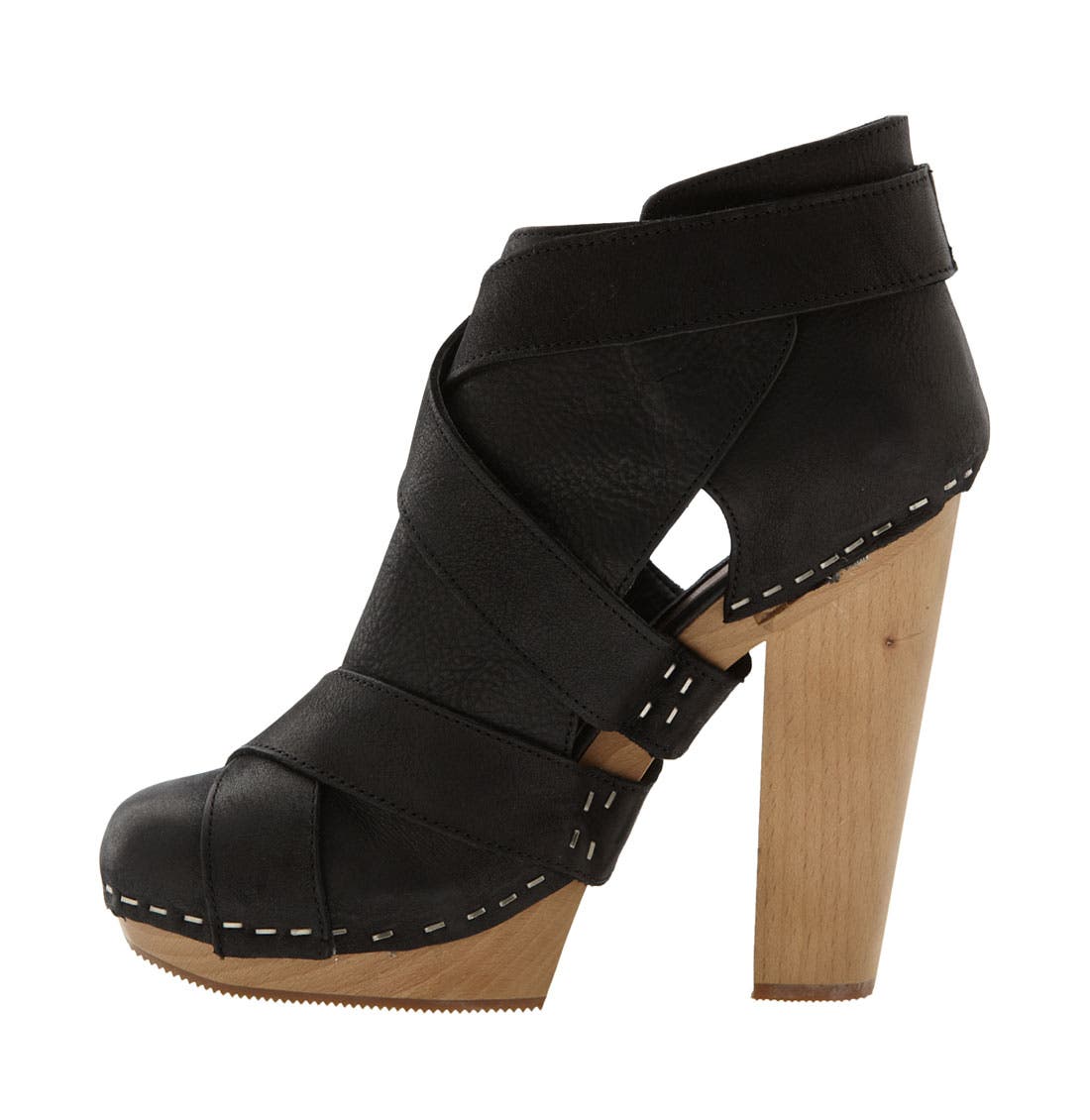 Steven by Steve Madden 'Geema' Platform Bootie, Alternate, color, BLACK