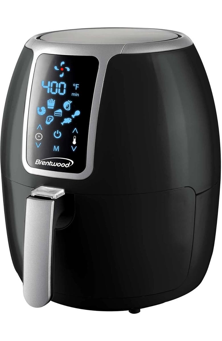 Brentwood Electric Digital Air Fryer, Main, color, Black