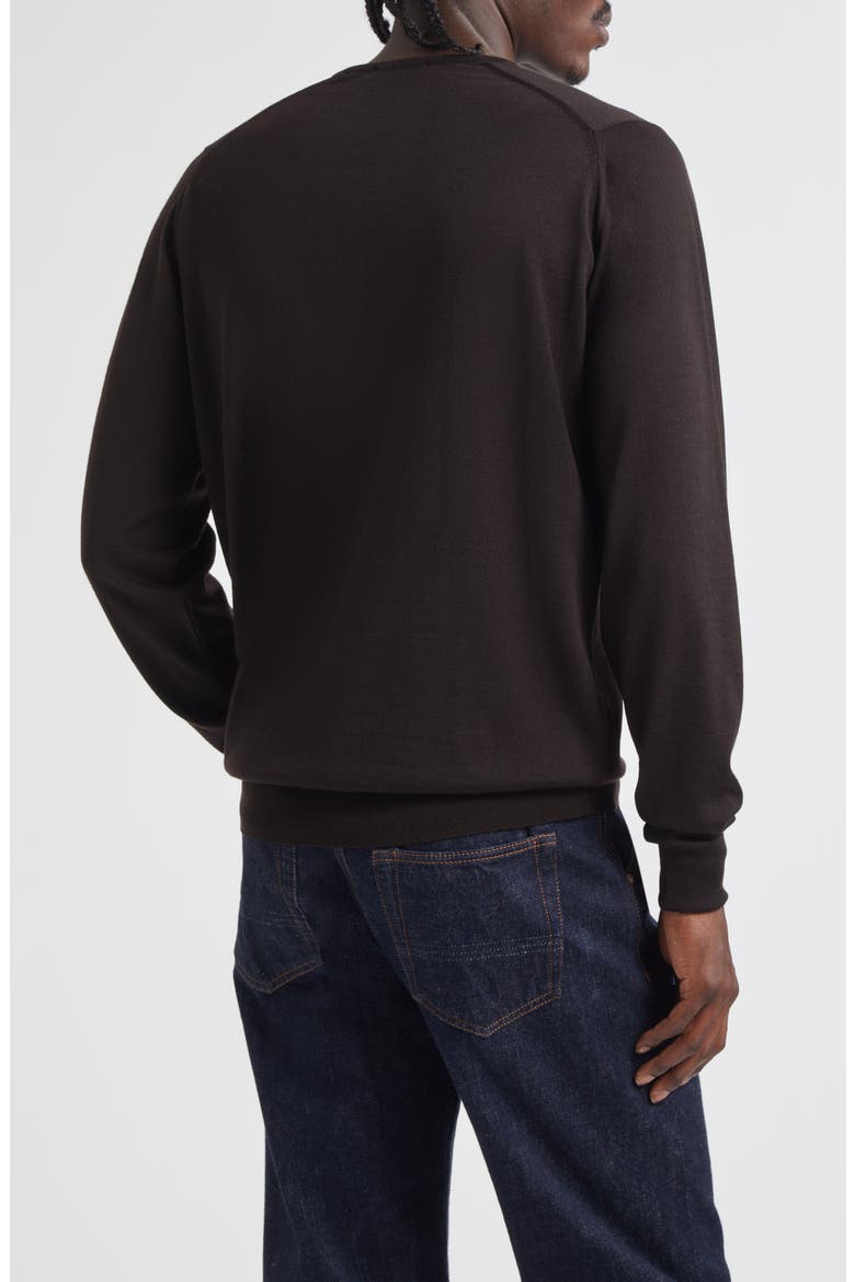 Marcus Virgin Wool Crewneck Sweater, Alternate, color, FAULKNER BROWN
