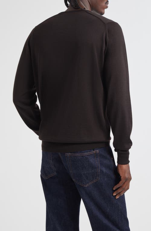 John Smedley Marcus Virgin Wool Crewneck Sweater In Black