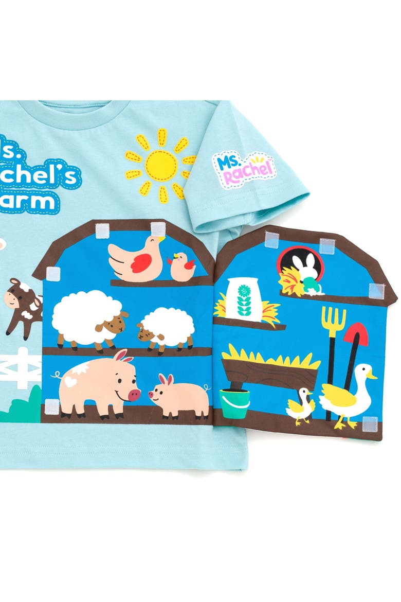 Short Sleeve T-Shirt with 3D Flap, Alternate, color, Light Blue