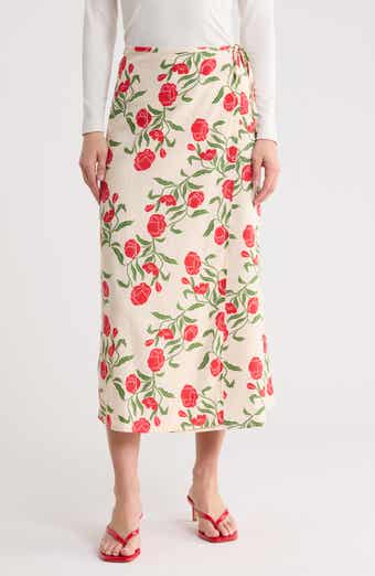 Scotch & Soda Floral Wrap Skirt