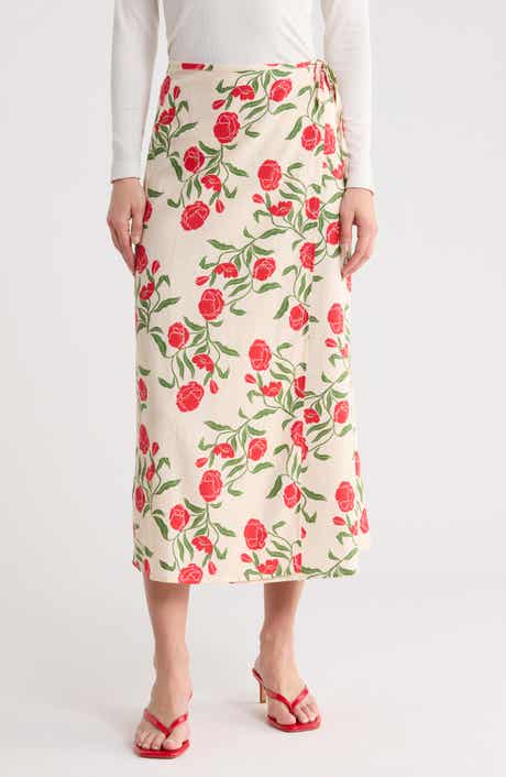 Scotch & Soda Floral Wrap Skirt