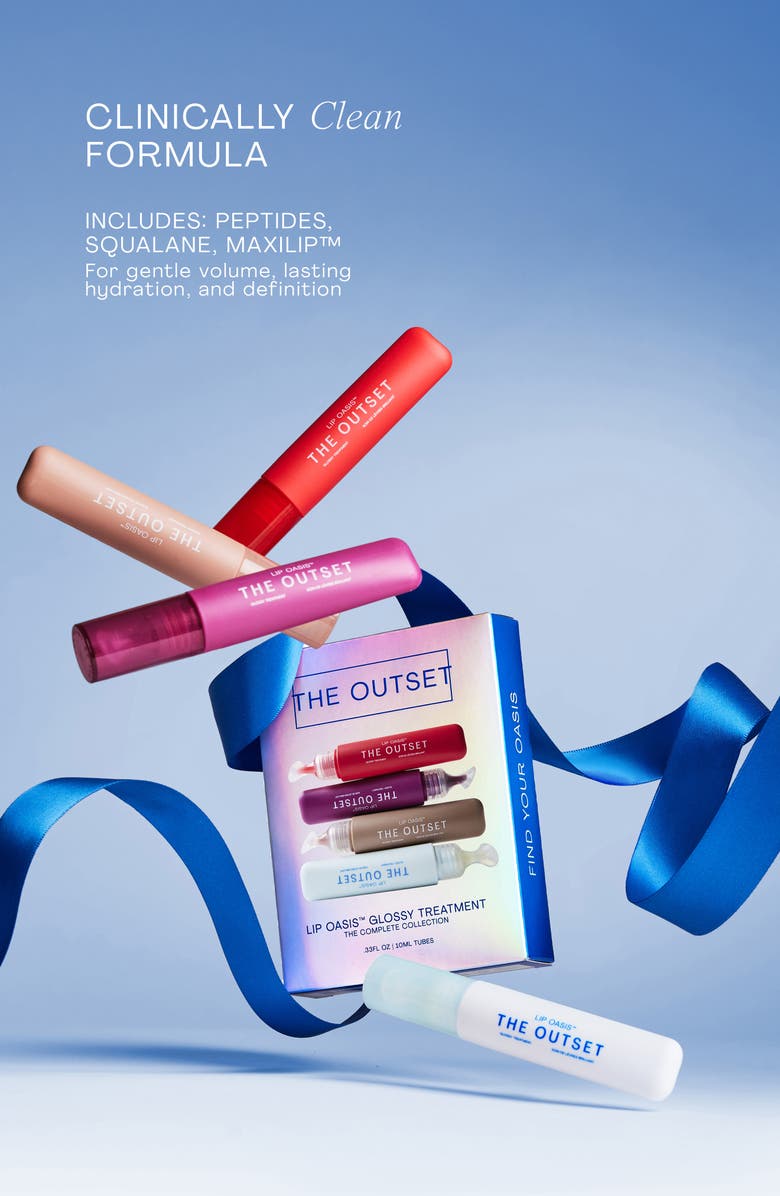 The Outset Lip Oasis Glossy Treatment The Complete Collection $112 Value, Alternate, color,