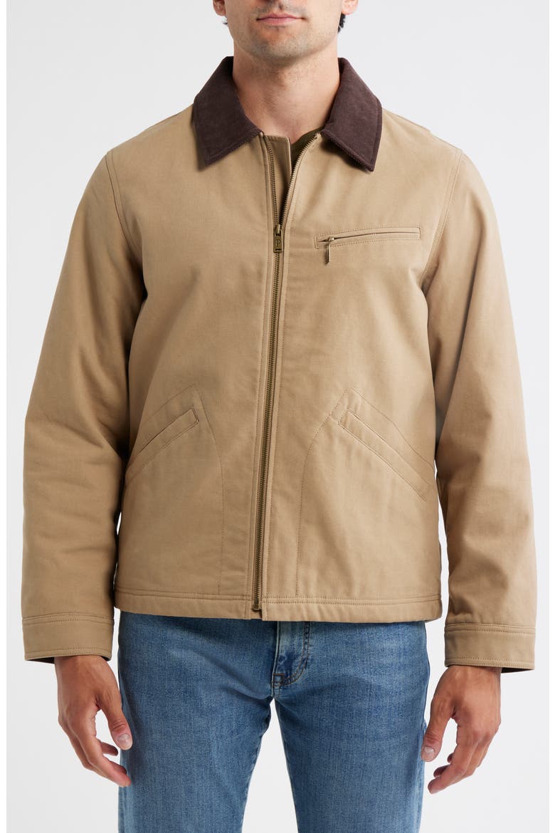 Tahoma Cotton Canvas Trucker Jacket, Alternate, color, OLD OAK